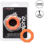 CALIFORNIA EXOTICS ALPHA SEXAGON RING ORANGE