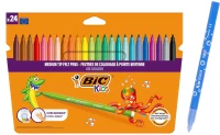 BIC σετ χρωματιστών μαρκαδόρων Kid Couleur, ultra washable, 24τμχ