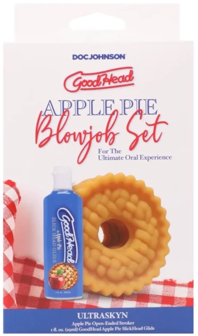 GoodHead - Apple Pie Blowjob Set - Αυνανιστήρι με Βρώσιμο Λιπαντικό