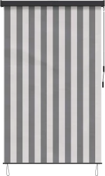 vidaXL Ρόλερ Γκρι και Λευκό 140 x 250 cm Ύφασμα και Αλουμίνιο