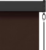 vidaXL Ρόλερ Καφέ 160 x 250 cm Ύφασμα και Αλουμίνιο