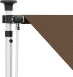 vidaXL Χειροκίνητη Ανακλινόμενη Σκίαση Taupe 250 cm