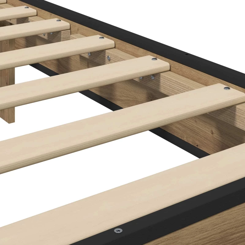 vidaXL Κρεβάτι με Κεφαλάρι Artisan Δρυς 80 x 200 cm Επεξεργασμένο Ξύλο