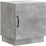 vidaXL Κομοδίνο Γκρι Μπετόν 43 x 34,5 x 47 εκ. Επεξεργασμένο Ξύλο