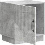 vidaXL Κομοδίνο Γκρι Μπετόν 43 x 34,5 x 47 εκ. Επεξεργασμένο Ξύλο