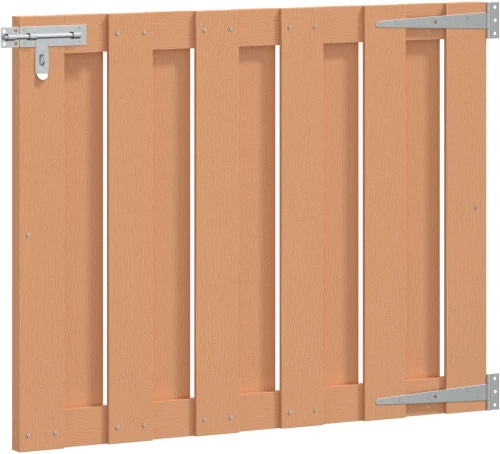 vidaXL Πύλη Κήπου 100 x 80 cm WPC και Αλουμίνιο Καφέ