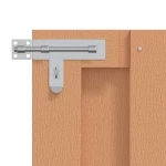 vidaXL Πύλη Κήπου 100 x 80 cm WPC και Αλουμίνιο Καφέ