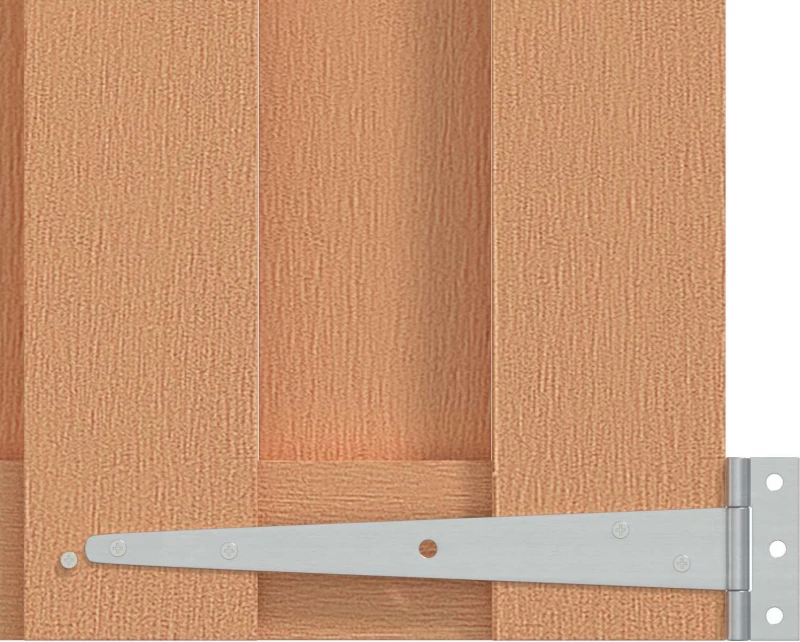 vidaXL Πύλη Κήπου 100 x 80 cm WPC και Αλουμίνιο Καφέ