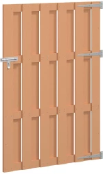vidaXL Πύλη Κήπου 100 x 150 cm WPC και Αλουμίνιο Καφέ