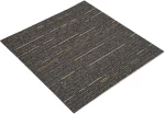 vidaXL Πλακάκι Χαλιού Ριγέ ανοιχτό καφέ 50 x 50 cm 4 pcs
