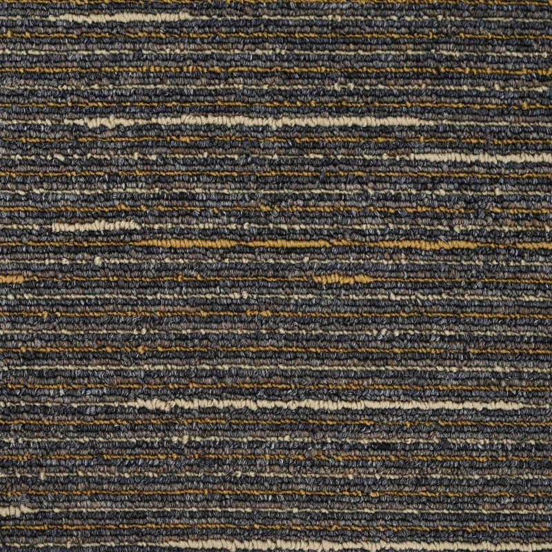vidaXL Πλακάκι Χαλιού Ριγέ ανοιχτό καφέ 50 x 50 cm 4 pcs