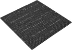 vidaXL Πλακάκι Χαλιού Ριγέ Μαύρο 50 x 50 cm 4 pcs