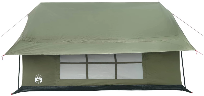 vidaXL Καταφύγιο Τέντας Στρατιωτικό Πράσινο 340 x 246 x 210 εκ.