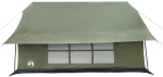 vidaXL Καταφύγιο Τέντας Στρατιωτικό Πράσινο 340 x 246 x 210 εκ.