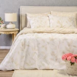 Παπλωματοθήκη Pearl Beige Melinen Μονό 165x245cm 100% Βαμβάκι