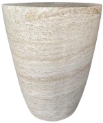 Τραπεζάκι Σαλονιού Βοηθητικό Lithos Conic 04-1221 37x37x47 Beige
