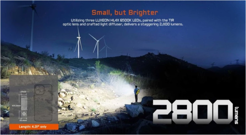 Φακός Acebeam EC20 519A +Battery