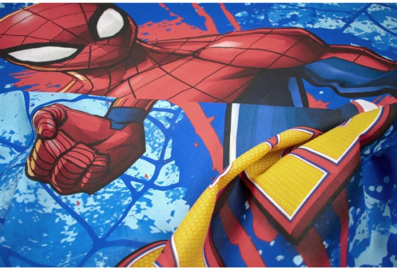 Μπλε Marvel Spider-Man, Παιδικό Βαμβακερό σετ σεντόνια 3 τεμαχίων 160X240 εκ.