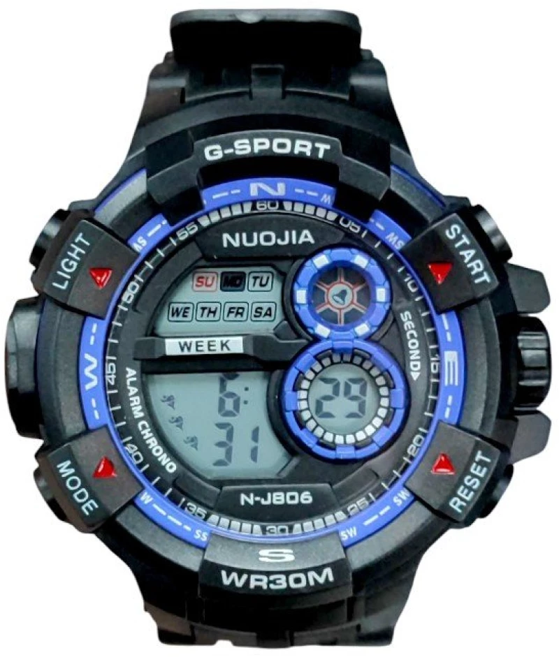 Ψηφιακό ρολόι χειρός - NJ806 - 115179 - Black/Purple