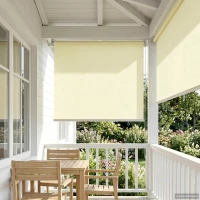 vidaXL Ρολό Κουρτίνα UV Προστασία Κρεμ 60 x 140 cm Πολυεστέρας