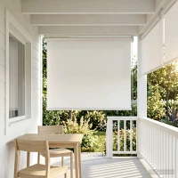 vidaXL Ρολό Κουρτίνα UV Προστασία Λευκό 100 x 140 cm Πολυεστέρας