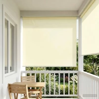 vidaXL Ρολό Κουρτίνα UV Προστασία Κρεμ 200 x 140 cm Πολυεστέρας