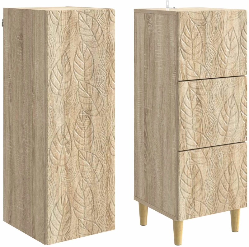 vidaXL Σέτ Ντουλαπιών 2 pcs Sonoma Δρυς 33 x 34,5 x 90 εκ