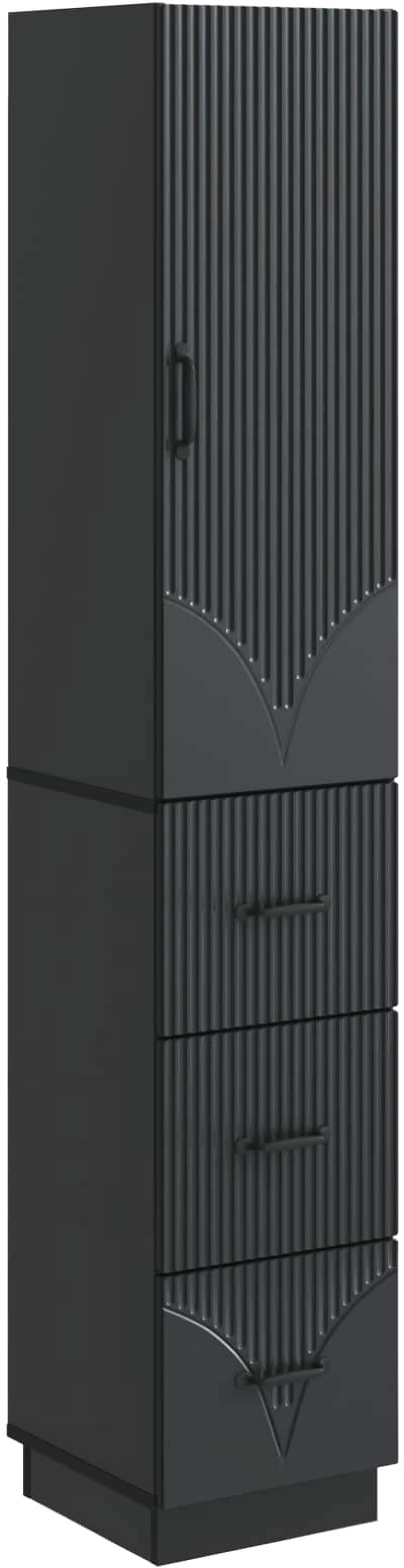 vidaXL Σέτ Ντουλαπιών 2 pcs Μαύρο 33 x 34,5 x 87 εκ.