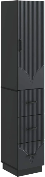 vidaXL Σέτ Ντουλαπιών 2 pcs Μαύρο 33 x 34,5 x 87 εκ.