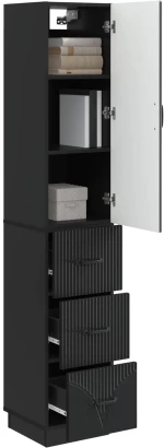 vidaXL Σέτ Ντουλαπιών 2 pcs Μαύρο 33 x 34,5 x 87 εκ.