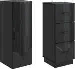 vidaXL Σέτ Ντουλαπιών 2 pcs Μαύρο 33 x 34,5 x 87 εκ.