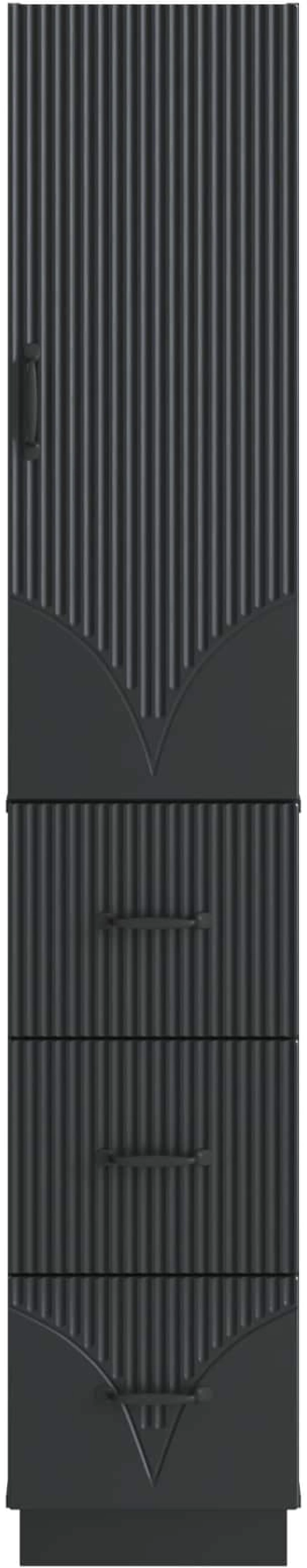 vidaXL Σέτ Ντουλαπιών 2 pcs Μαύρο 33 x 34,5 x 87 εκ.
