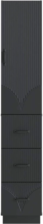vidaXL Σέτ Ντουλαπιών 2 pcs Μαύρο 33 x 34,5 x 87 εκ.