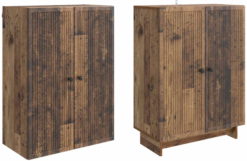 vidaXL Σέτ Ντουλαπιών 2 pcs Παλαιωμένο ξύλο 66 x 34,5 x 90 εκ