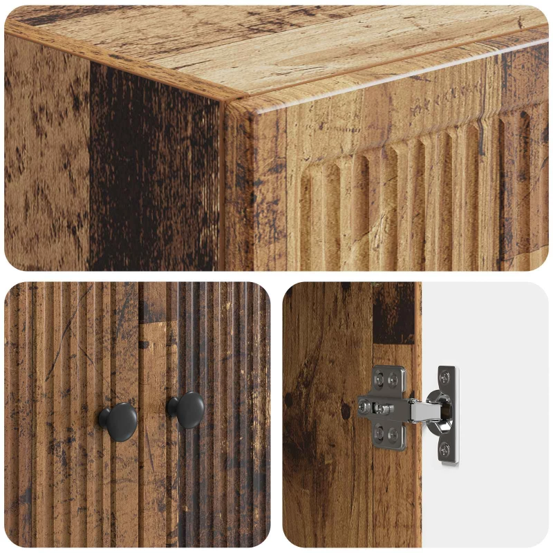 vidaXL Σέτ Ντουλαπιών 2 pcs Παλαιωμένο ξύλο 66 x 34,5 x 90 εκ
