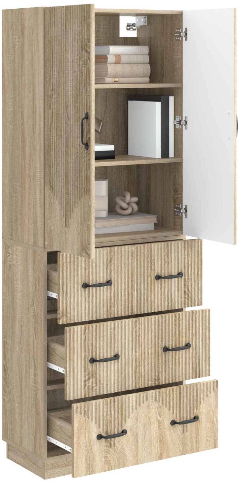 vidaXL Σέτ Ντουλαπιών 2 pcs Sonoma Δρυς 66 x 34,5 x 87 εκ.