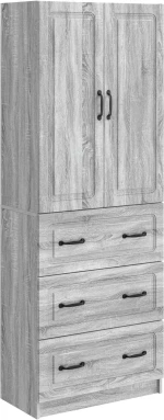 vidaXL Σέτ Ντουλαπιών 2 pcs Γκρι Sonoma 66 x 34,5 x 87 εκ.