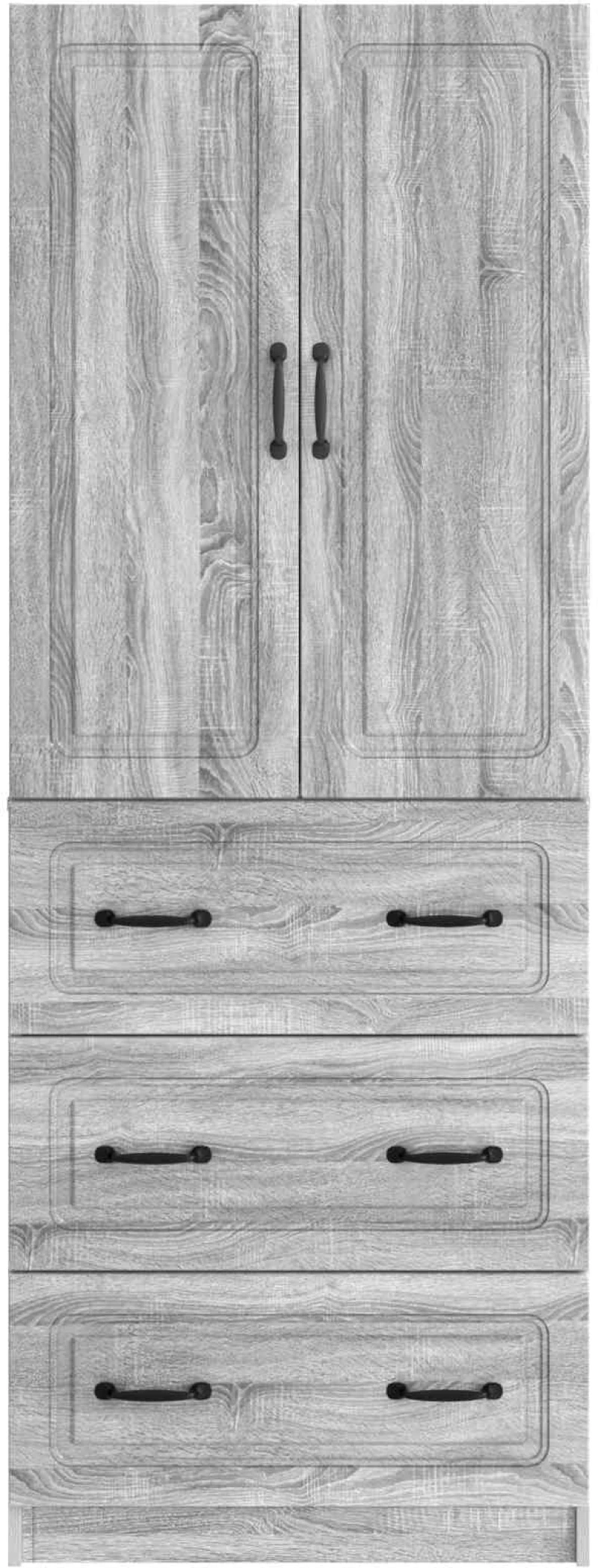 vidaXL Σέτ Ντουλαπιών 2 pcs Γκρι Sonoma 66 x 34,5 x 87 εκ.