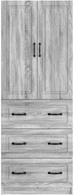 vidaXL Σέτ Ντουλαπιών 2 pcs Γκρι Sonoma 66 x 34,5 x 87 εκ.