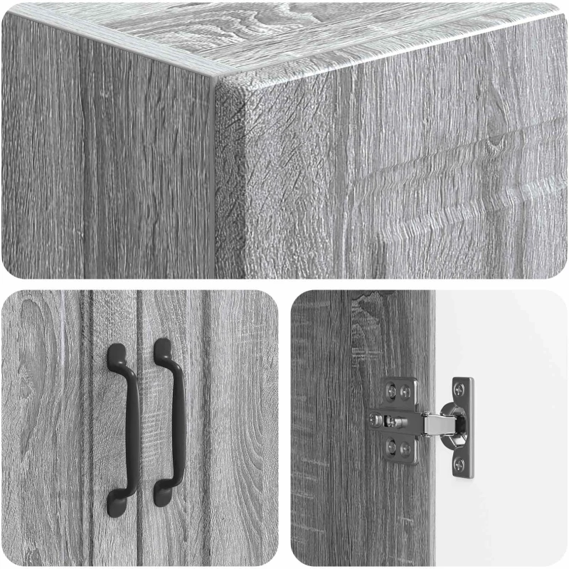 vidaXL Σέτ Ντουλαπιών 2 pcs Γκρι Sonoma 66 x 34,5 x 87 εκ.