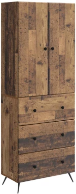 vidaXL Σέτ Ντουλαπιών 2 pcs Παλαιωμένο ξύλο 66 x 34,5 x 90 εκ