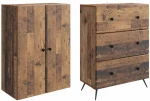 vidaXL Σέτ Ντουλαπιών 2 pcs Παλαιωμένο ξύλο 66 x 34,5 x 90 εκ