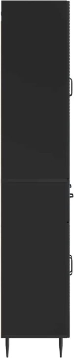 vidaXL Σέτ Ντουλαπιών 2 pcs Μαύρο 66 x 34,5 x 89,5 εκ