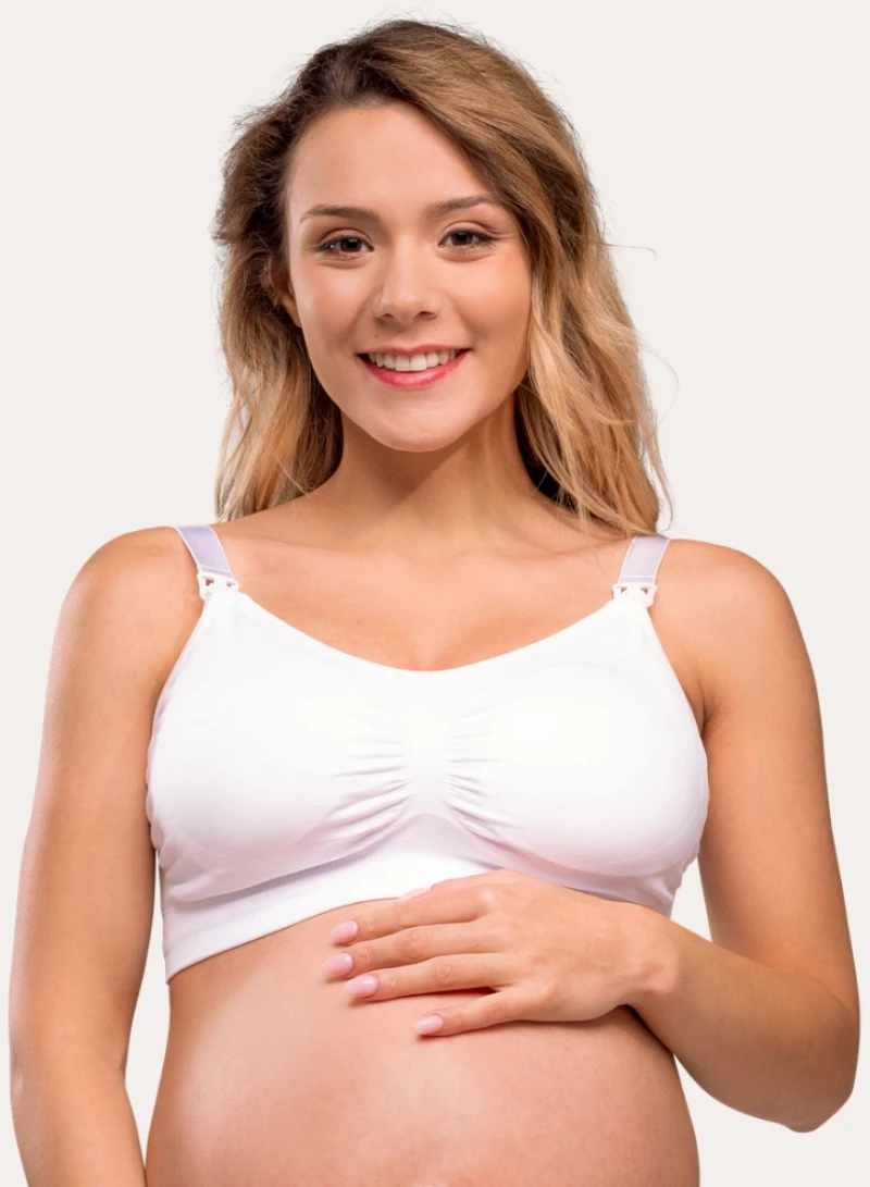 Carriwell Σουτιέν Χωρίς ραφές με ενίσχυση (padded) - Λευκό - M