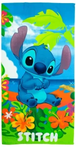 Πετσέτα Θαλάσσης Lilo&Stitch 086 Blue-Green 70x140 Quick Dry Disney Dimcol