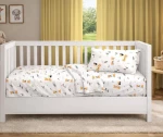 Παπλωματοθήκη Κούνιας 120x160 Giraffe 599 White-Orange Dimcol