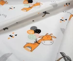 Παπλωματοθήκη Κούνιας 120x160 Giraffe 599 White-Orange Dimcol