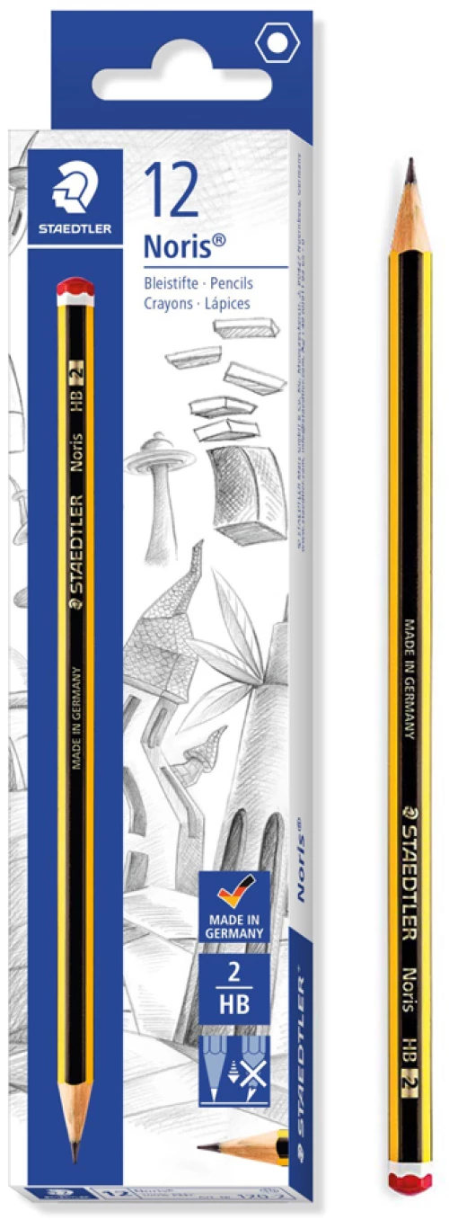 STAEDTLER ξύλινο μολύβι Noris 120-2  εξάγωνο  ΗB2  12τμχ