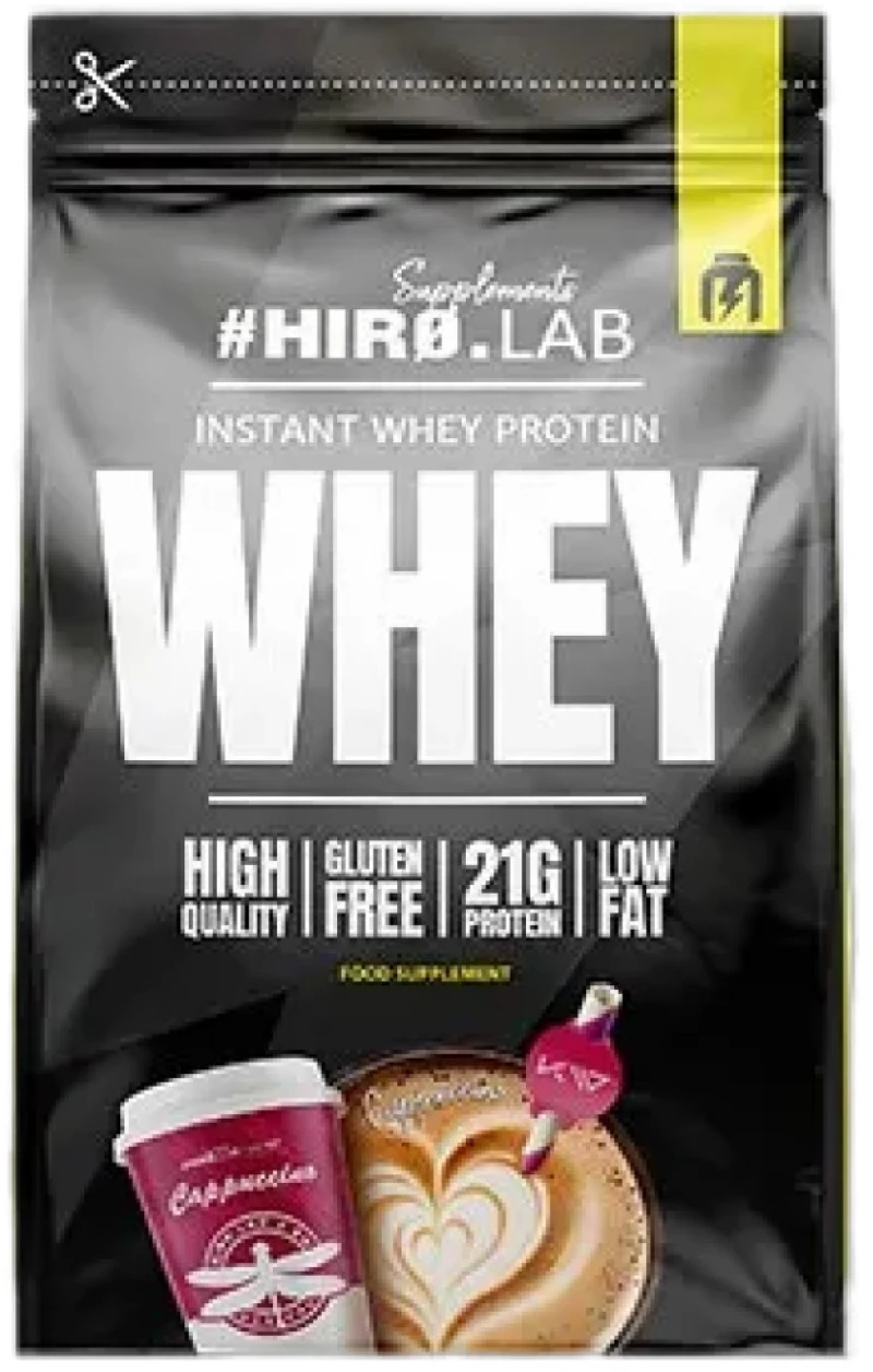 Hero.Lab Instant Whey Protein | High Quality Whey Concentrate [750 Γραμμάρια] Καπουτσίνο