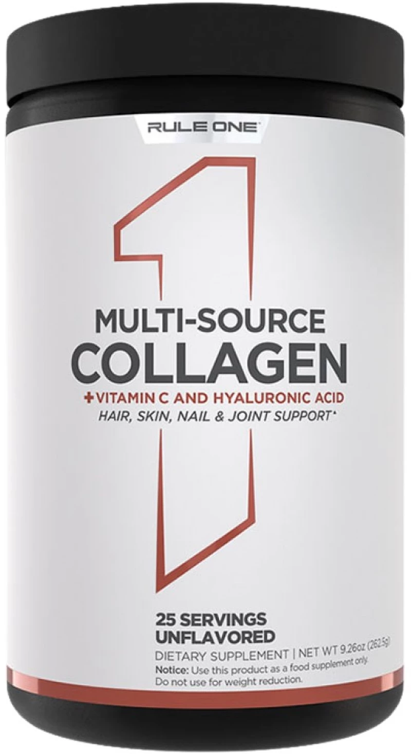 Rule1 Multi-Source Collagen | with Vitamin C & Hyaluronic Acid [262.5 Γραμμάρια] Χωρίς γεύση